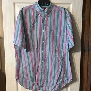 Tommy Hilfiger Men's Striped Shirt - Multicolor -Size L